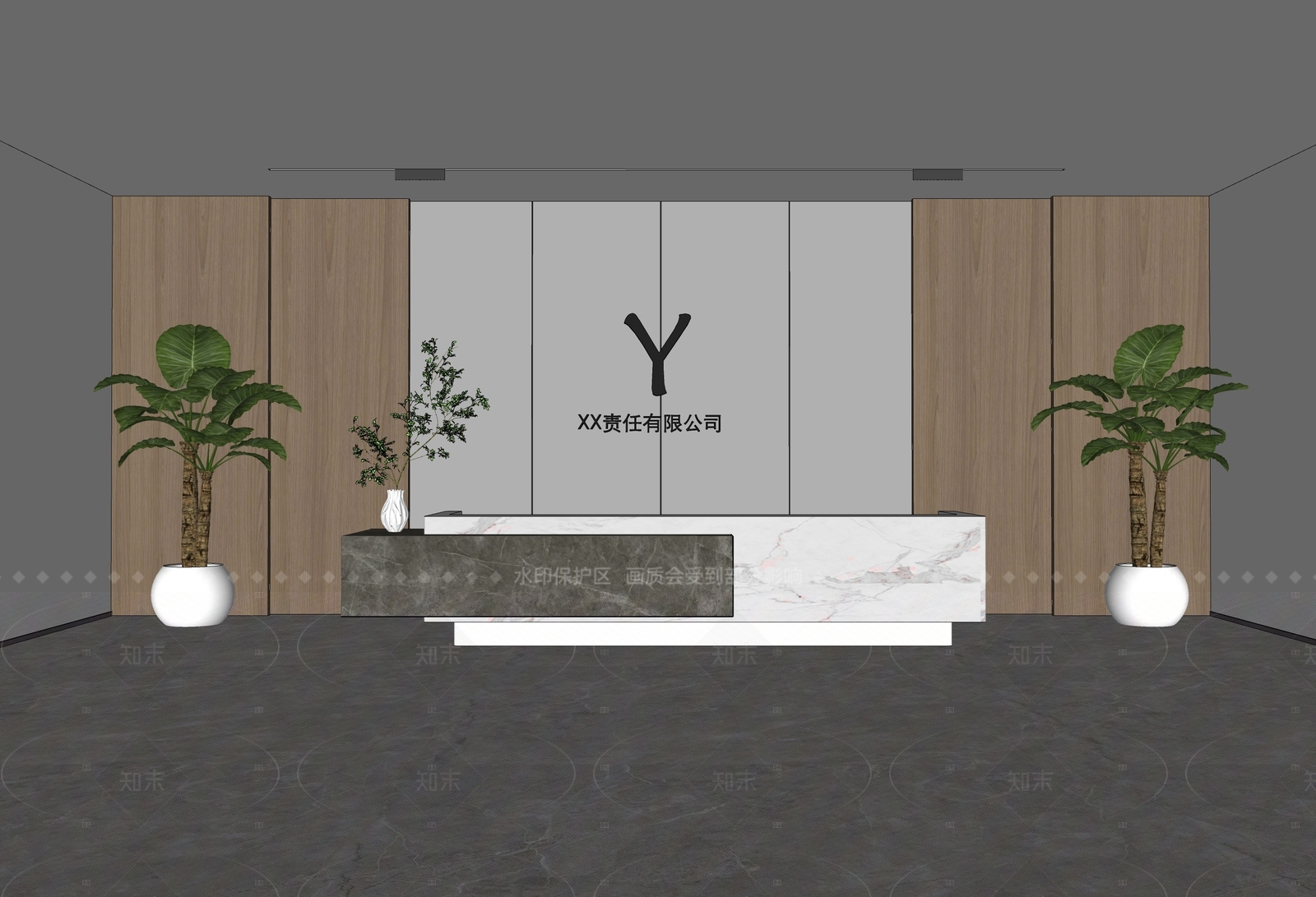 现代背景墙SU模型下载【ID:1205930953】