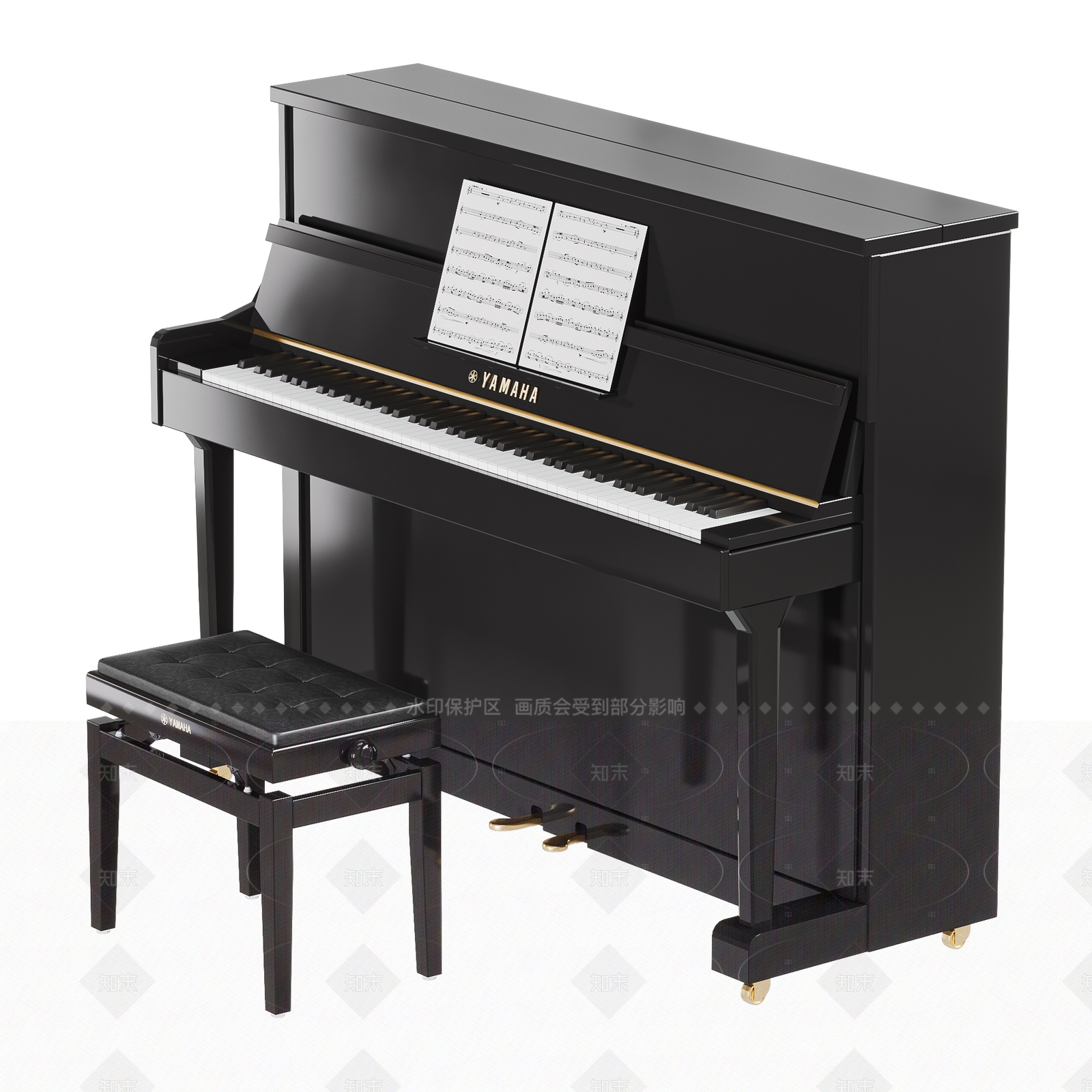 乐器SU模型下载【ID:1205931964】