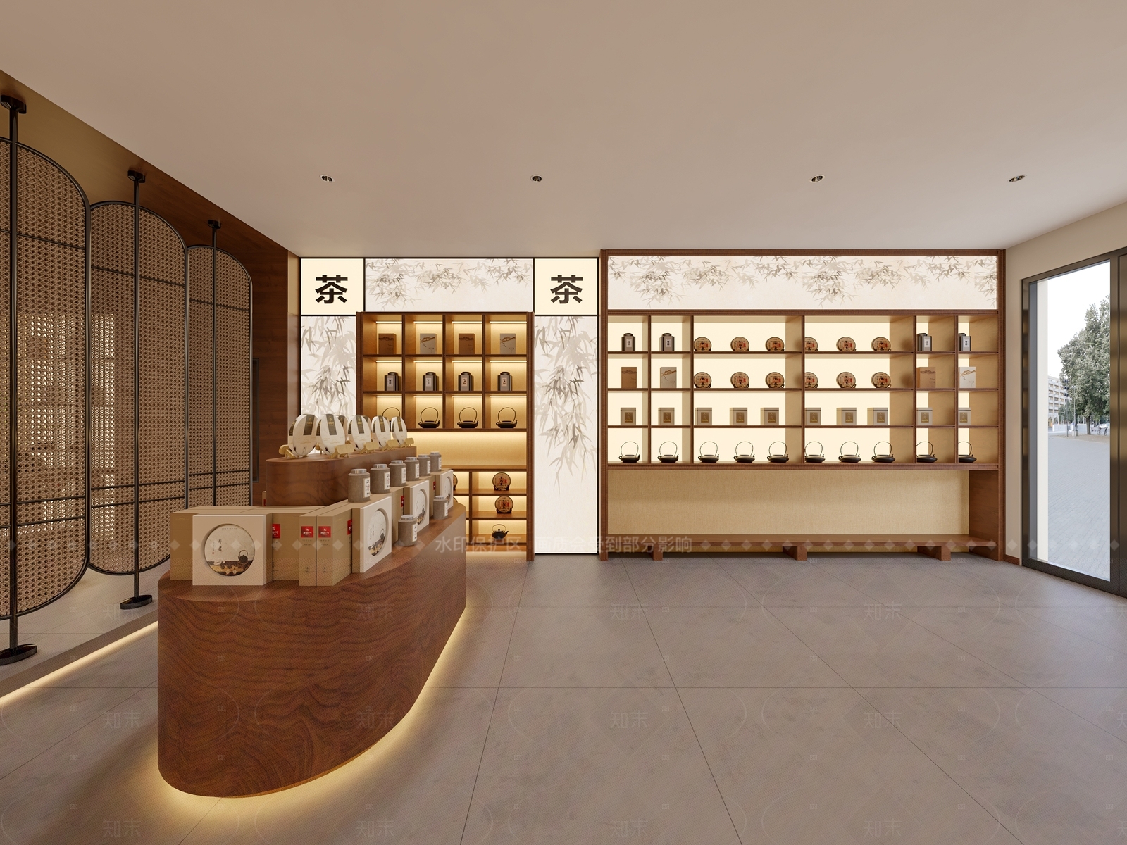 中古茶叶店3D模型下载【ID:1205937714】
