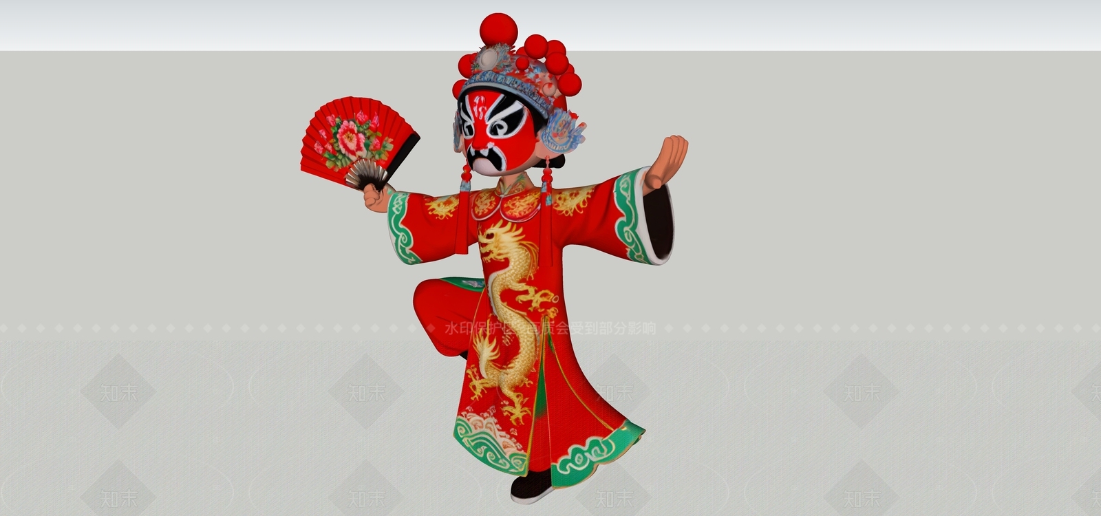 虚拟人物SU模型下载【ID:1205941855】