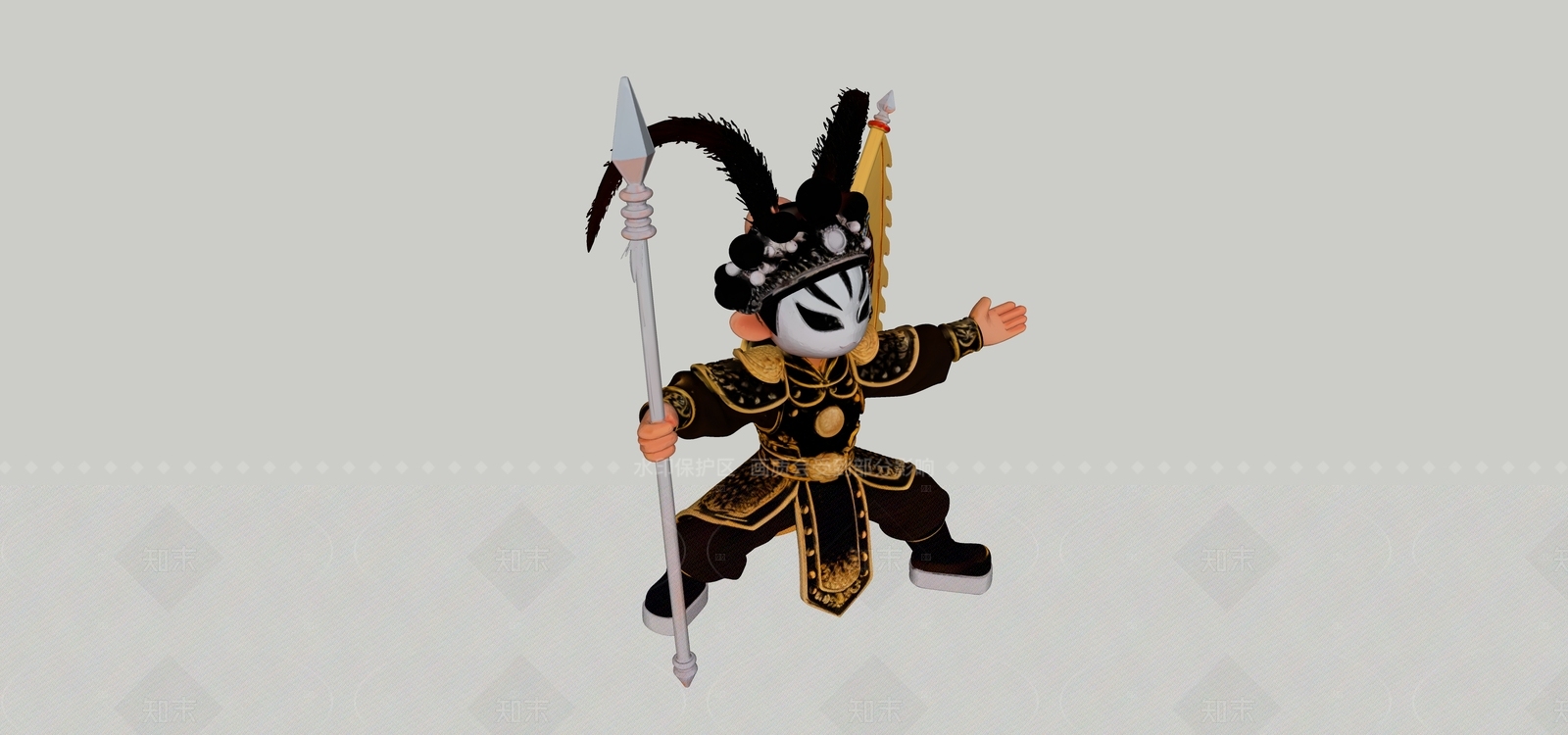 虚拟人物SU模型下载【ID:1205942096】