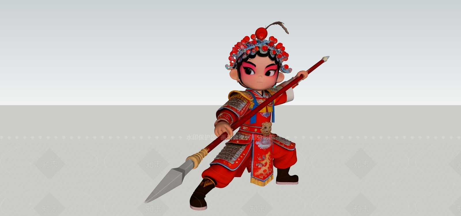 虚拟人物SU模型下载【ID:1205942879】