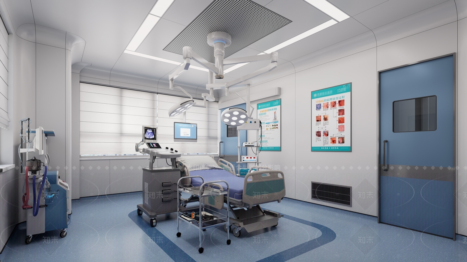 现代简约医院SU模型下载【ID:1205943348】
