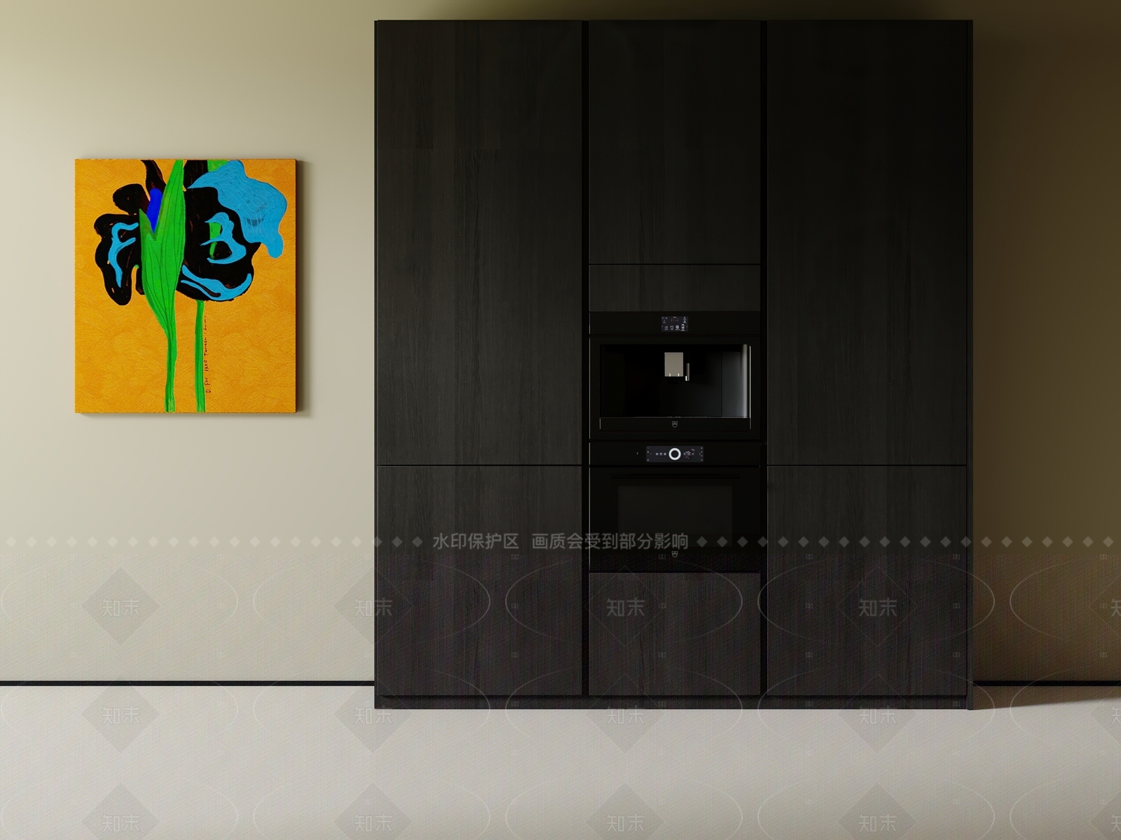 现代中古餐边柜3D模型下载【ID:1205944172】