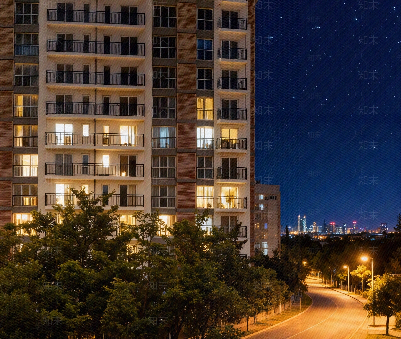 小区外景高清贴图材质