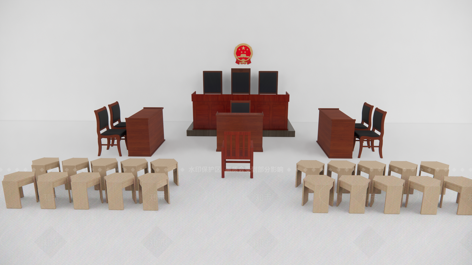 现代新中式其他公共空间SU模型下载【ID:1205946585】