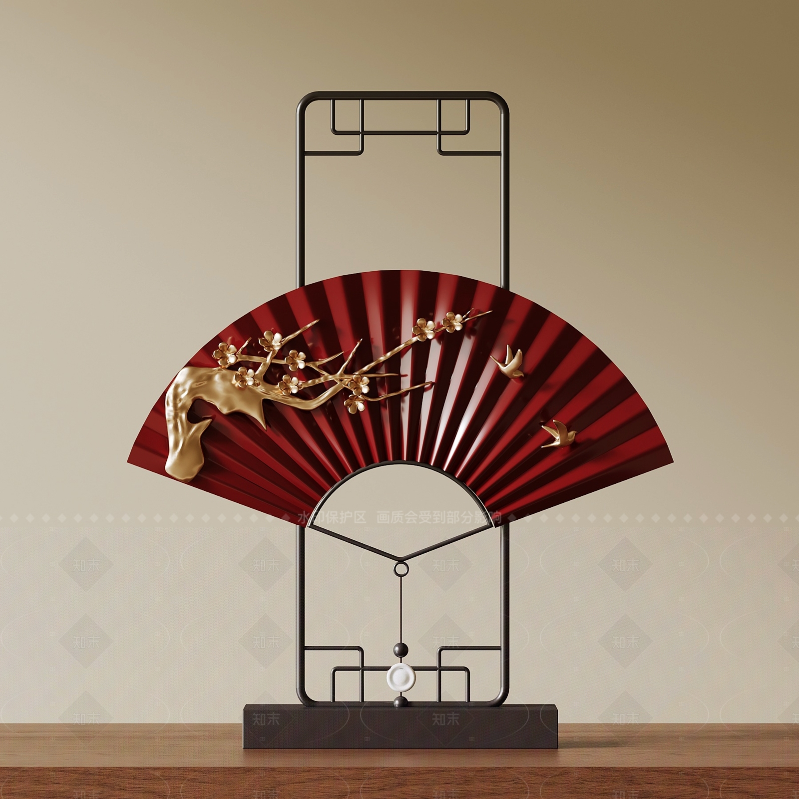 新中式摆件组合3D模型下载【ID:1205947389】