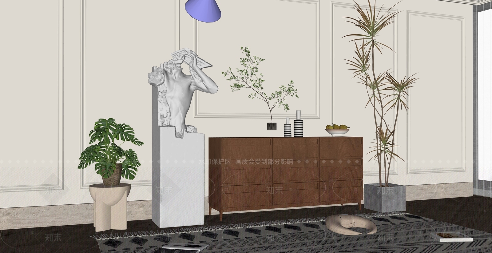 现代艺术装置SU模型下载【ID:1205949506】