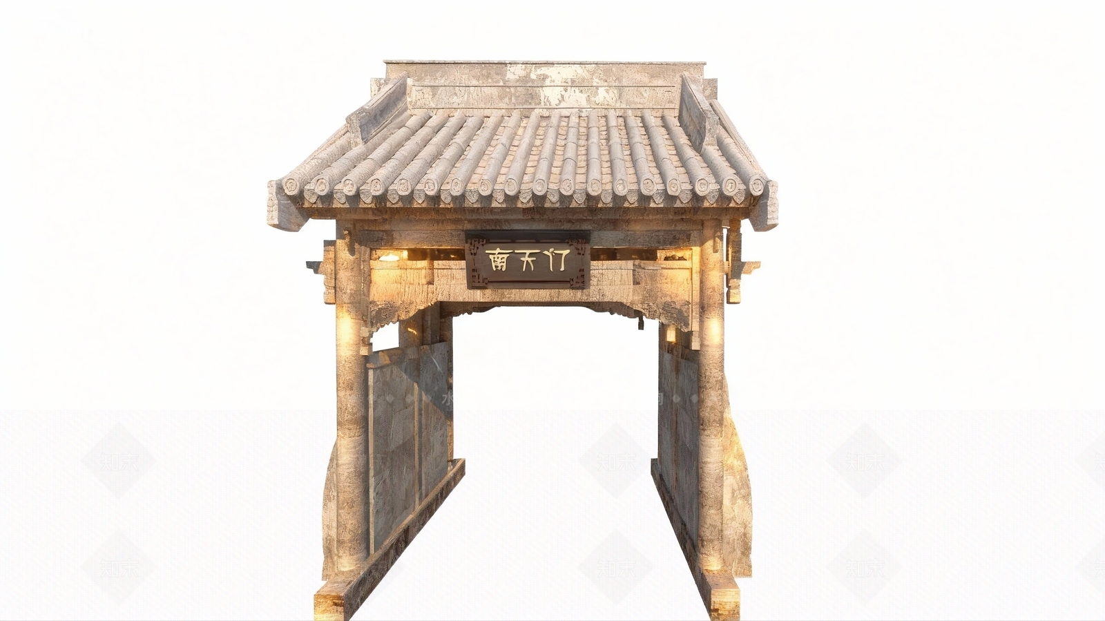 禅意复古寺庙SU模型下载【ID:1205949986】
