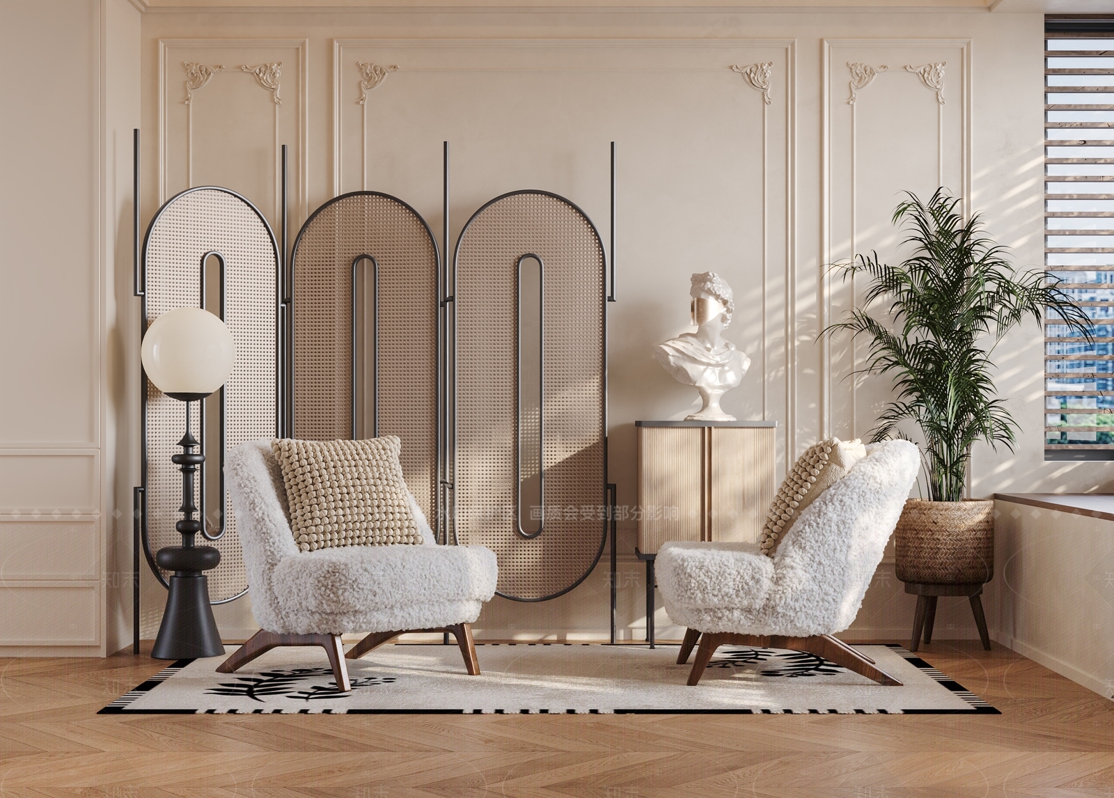 法式中古单人沙发3D模型下载【ID:1205950747】