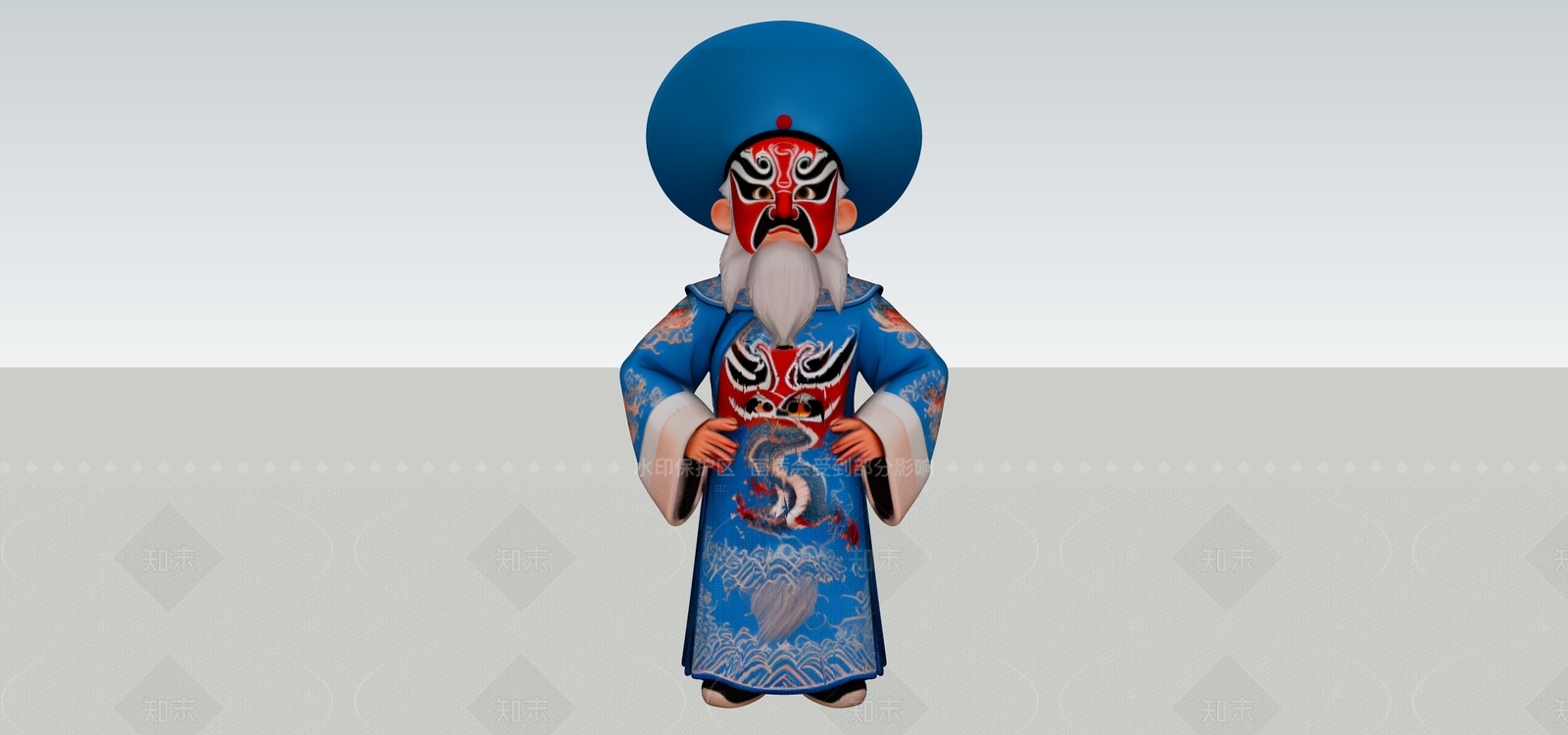 虚拟人物SU模型下载【ID:1205952453】
