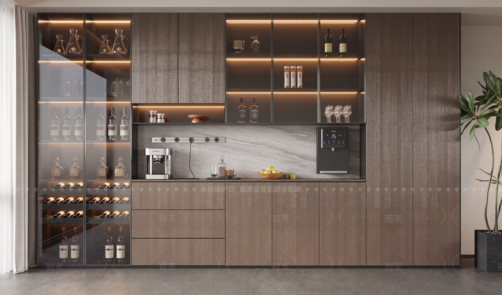 意式家居餐厅3D模型下载【ID:1205958088】