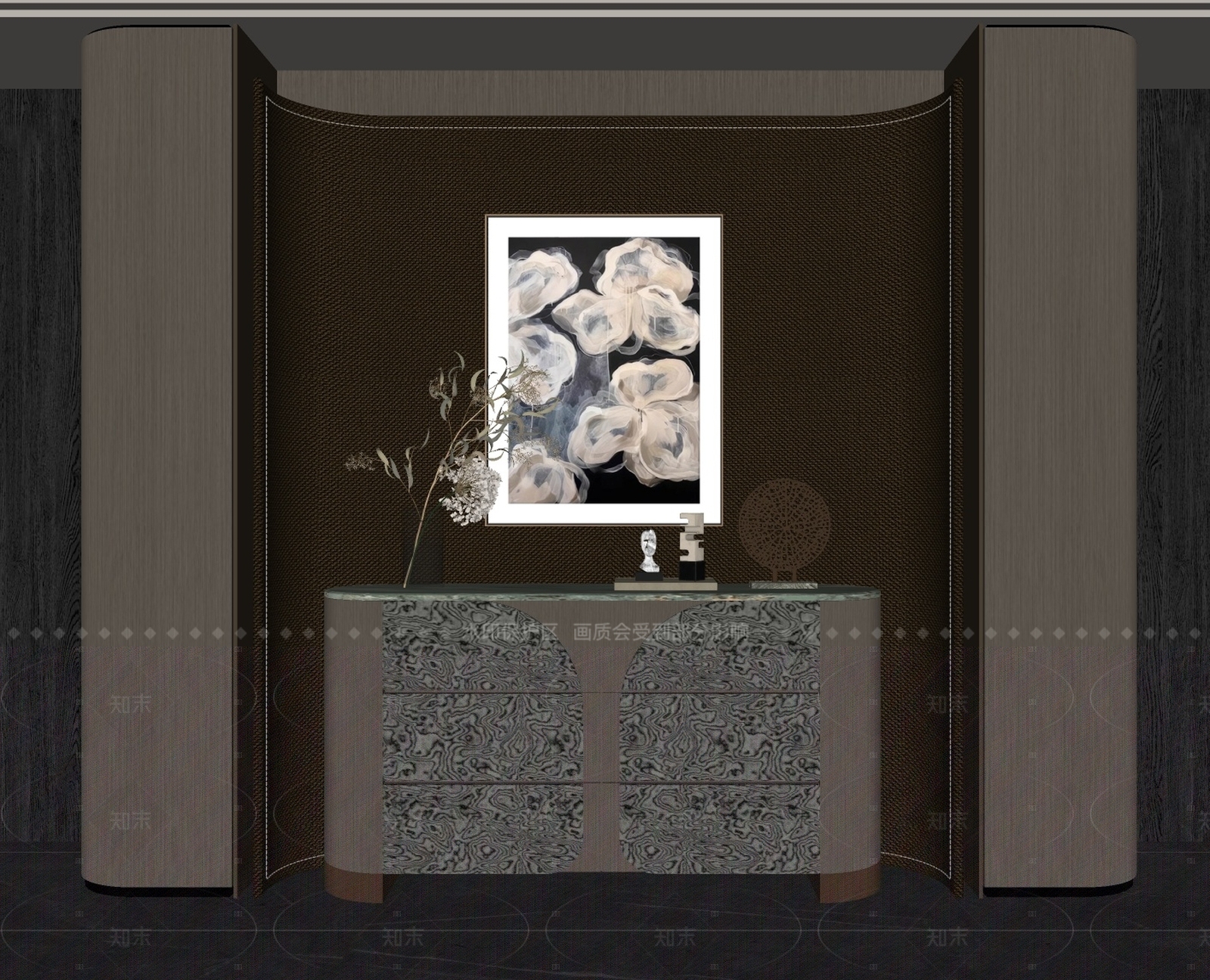 现代意式玄关柜SU模型下载【ID:1205958692】
