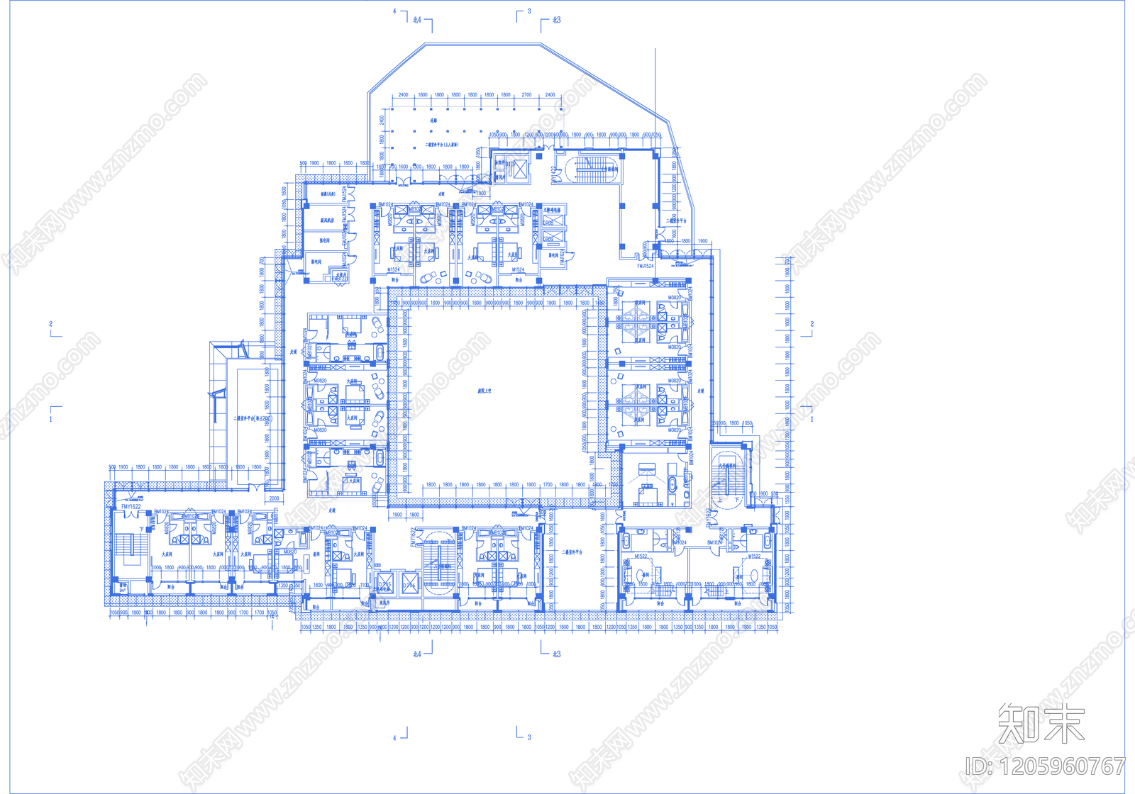 幕墙结构cad施工图下载【ID:1205960767】