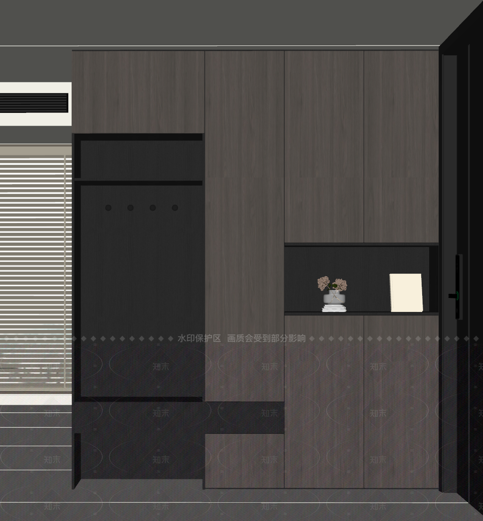 现代意式鞋柜SU模型下载【ID:1205964078】