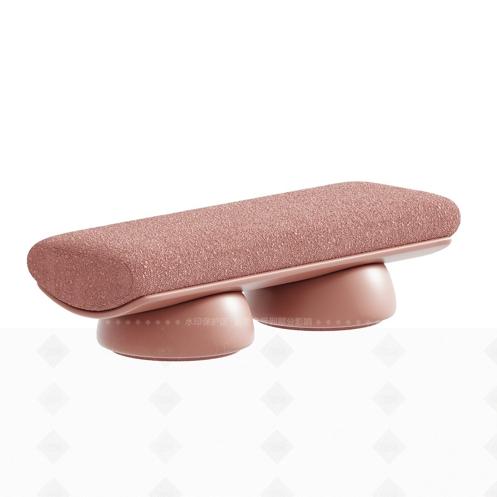 现代法式沙发凳3D模型下载【ID:1205966210】