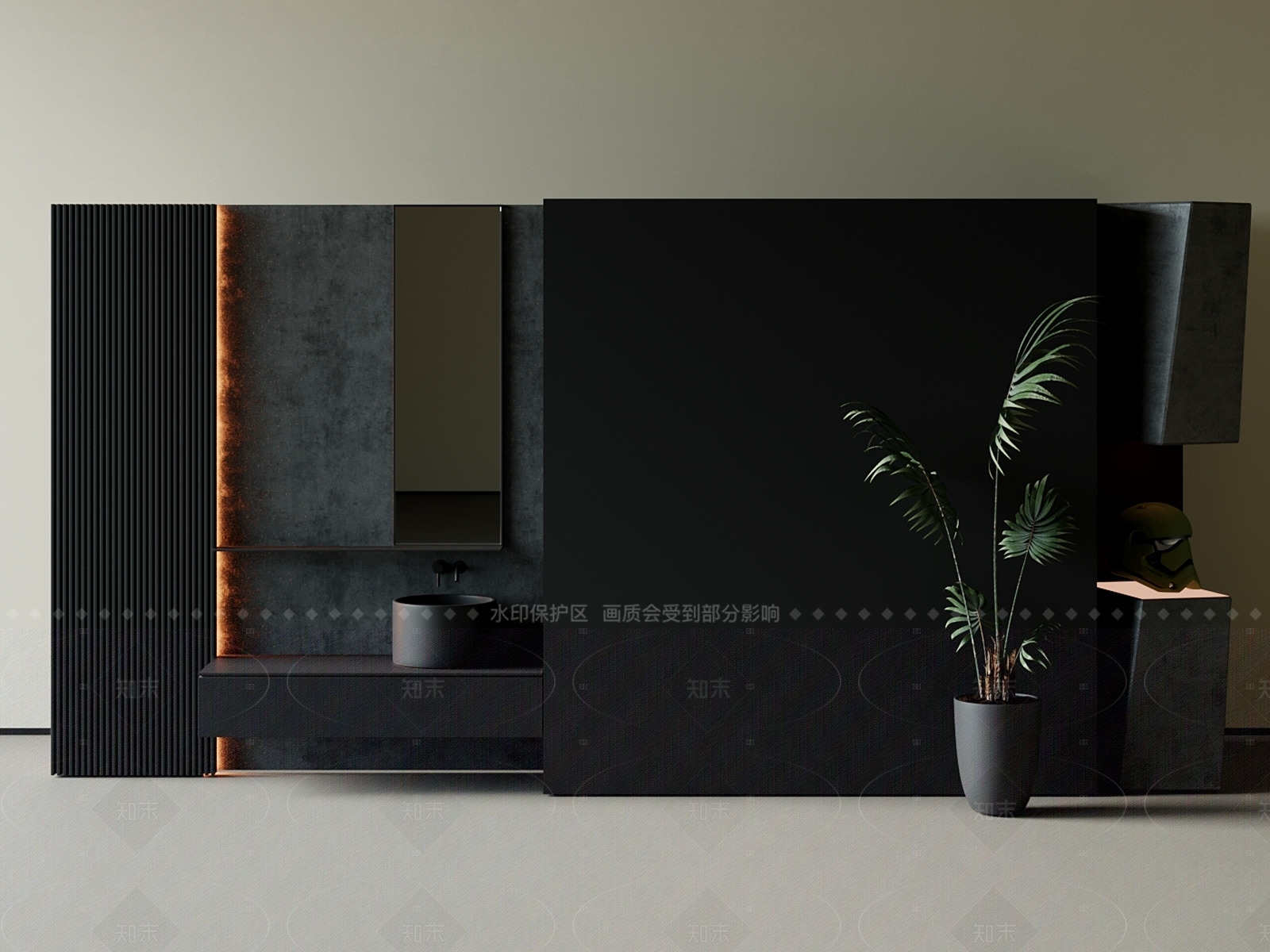 洗手台3D模型下载【ID:1205978770】