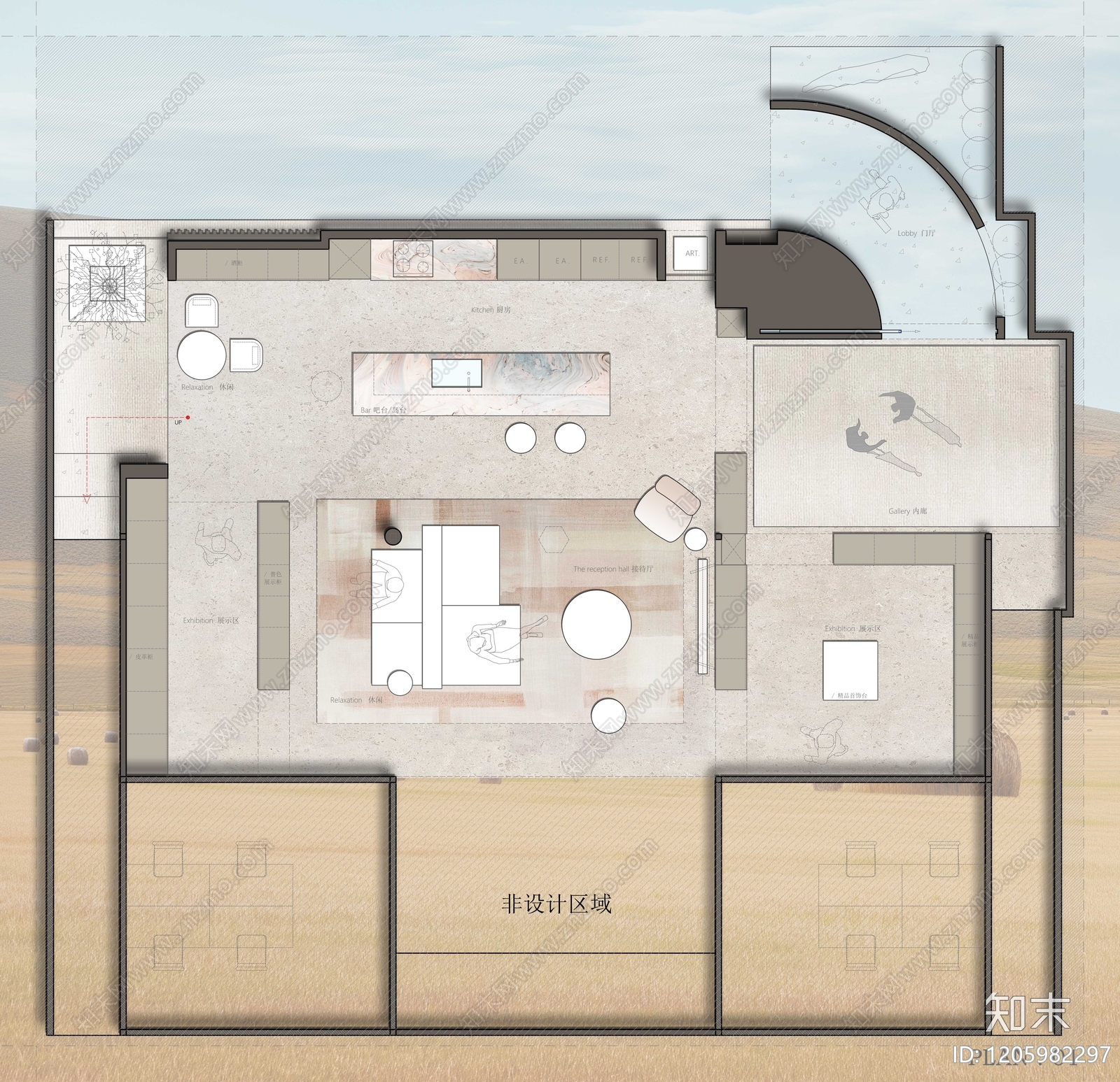 家具展厅施工图下载【ID:1205982297】