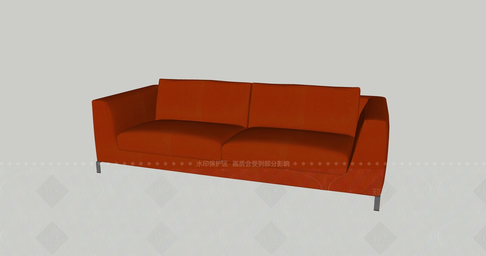 现代简约双人沙发SU模型下载【ID:1205983662】