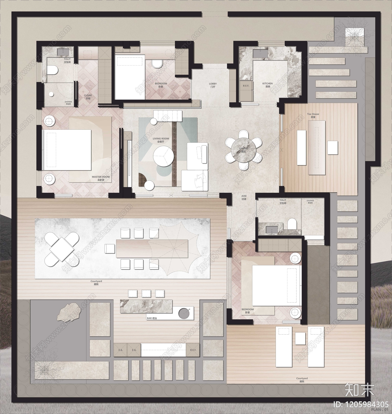 别墅施工图下载【ID:1205984305】