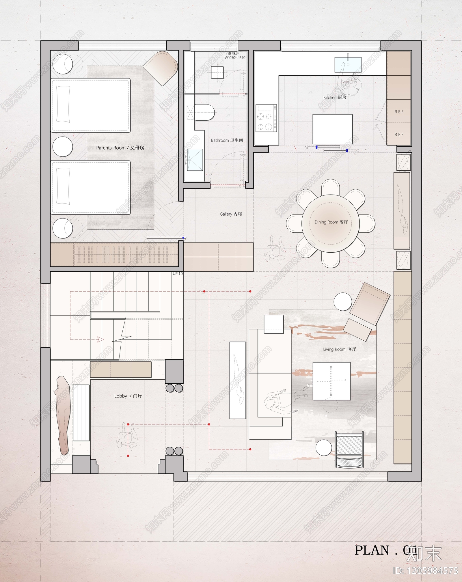别墅施工图下载【ID:1205984575】