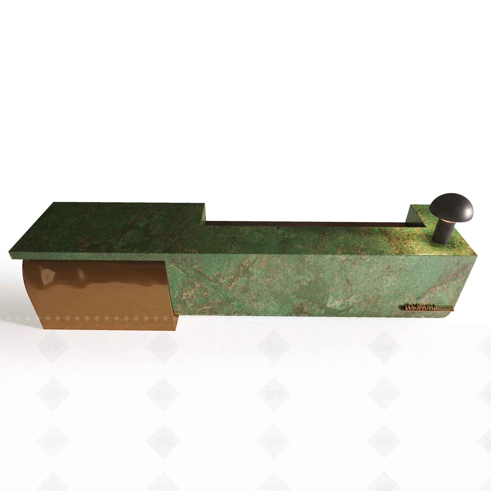 现代轻奢前台3D模型下载【ID:1205988405】