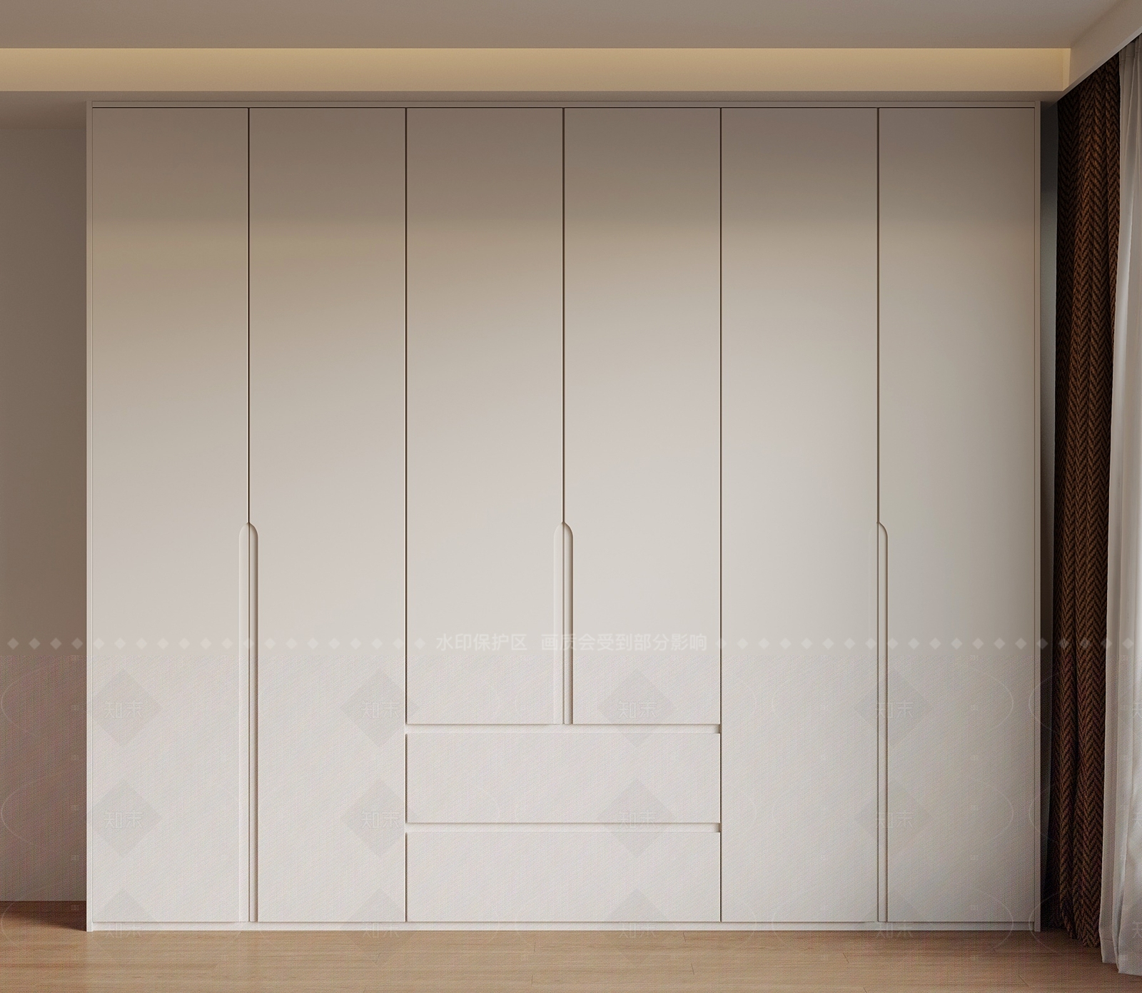新中式衣柜3D模型下载【ID:1205989260】