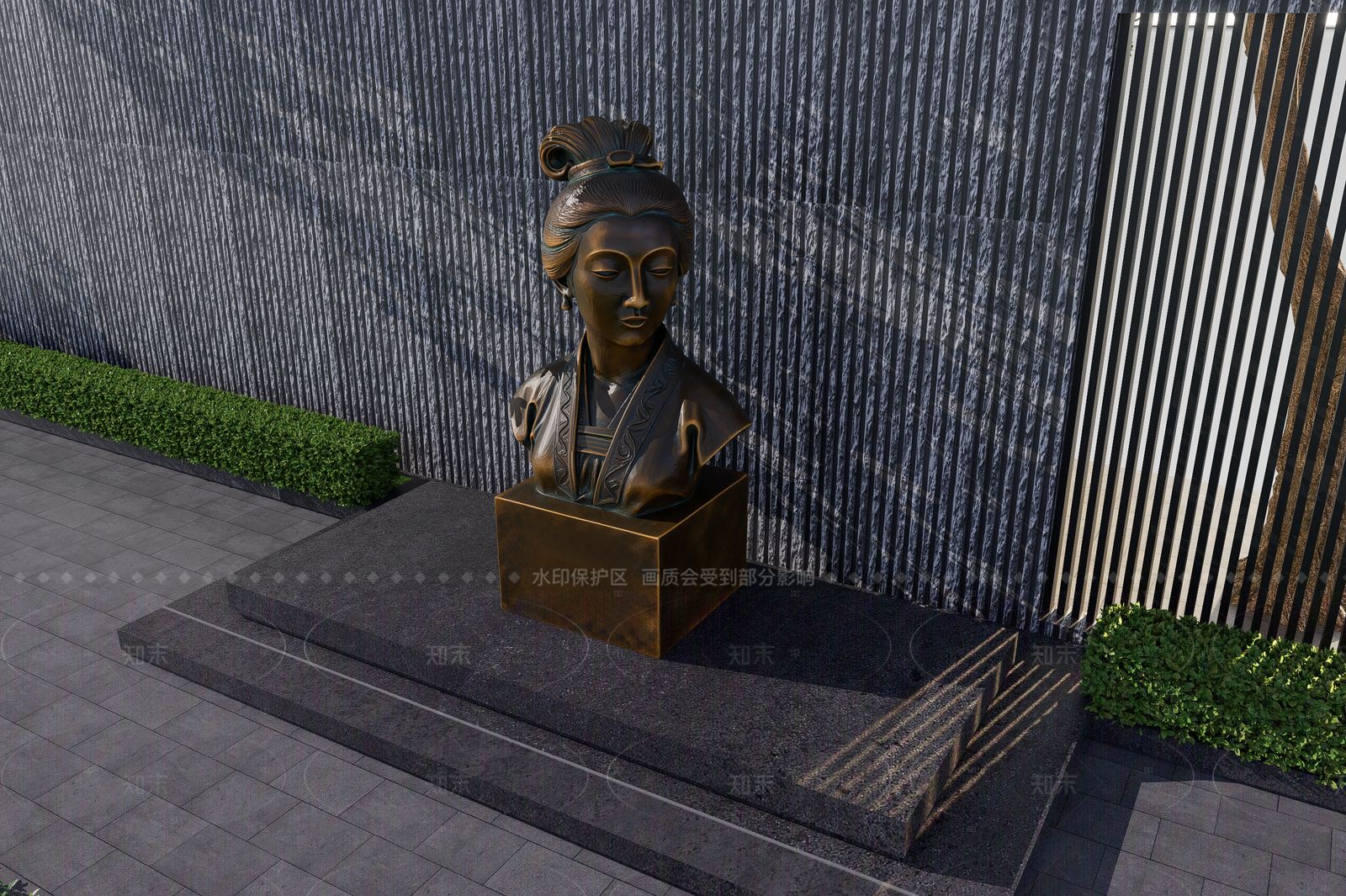 现代雕塑SU模型下载【ID:1206069940】