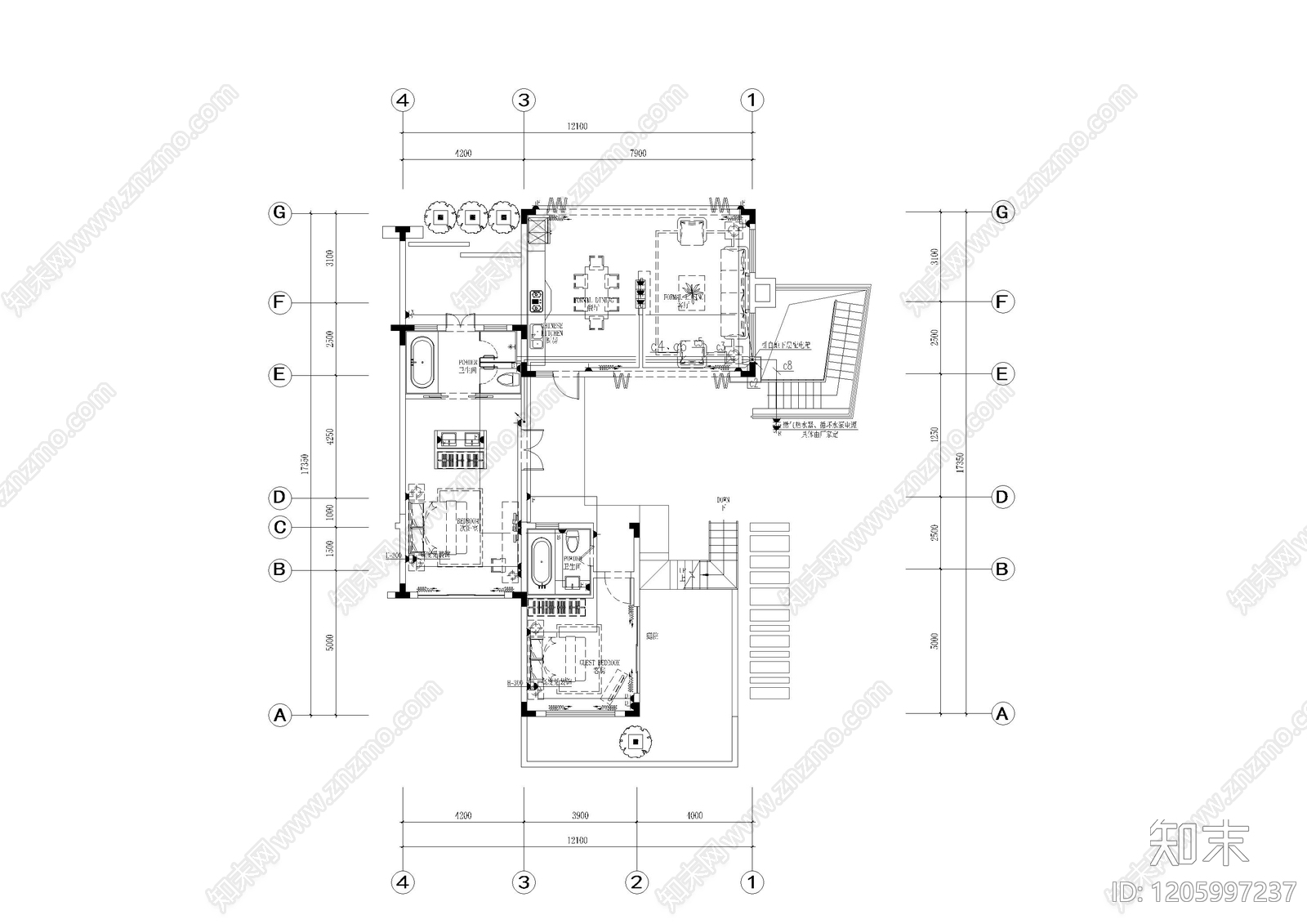 电气图cad施工图下载【ID:1205997237】