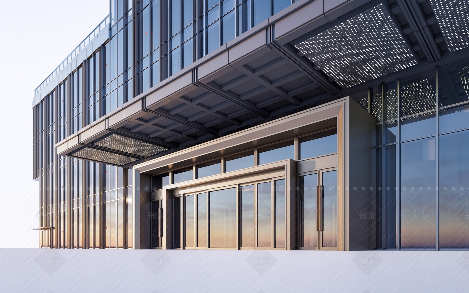 现代入口大门SU模型下载【ID:1205998883】