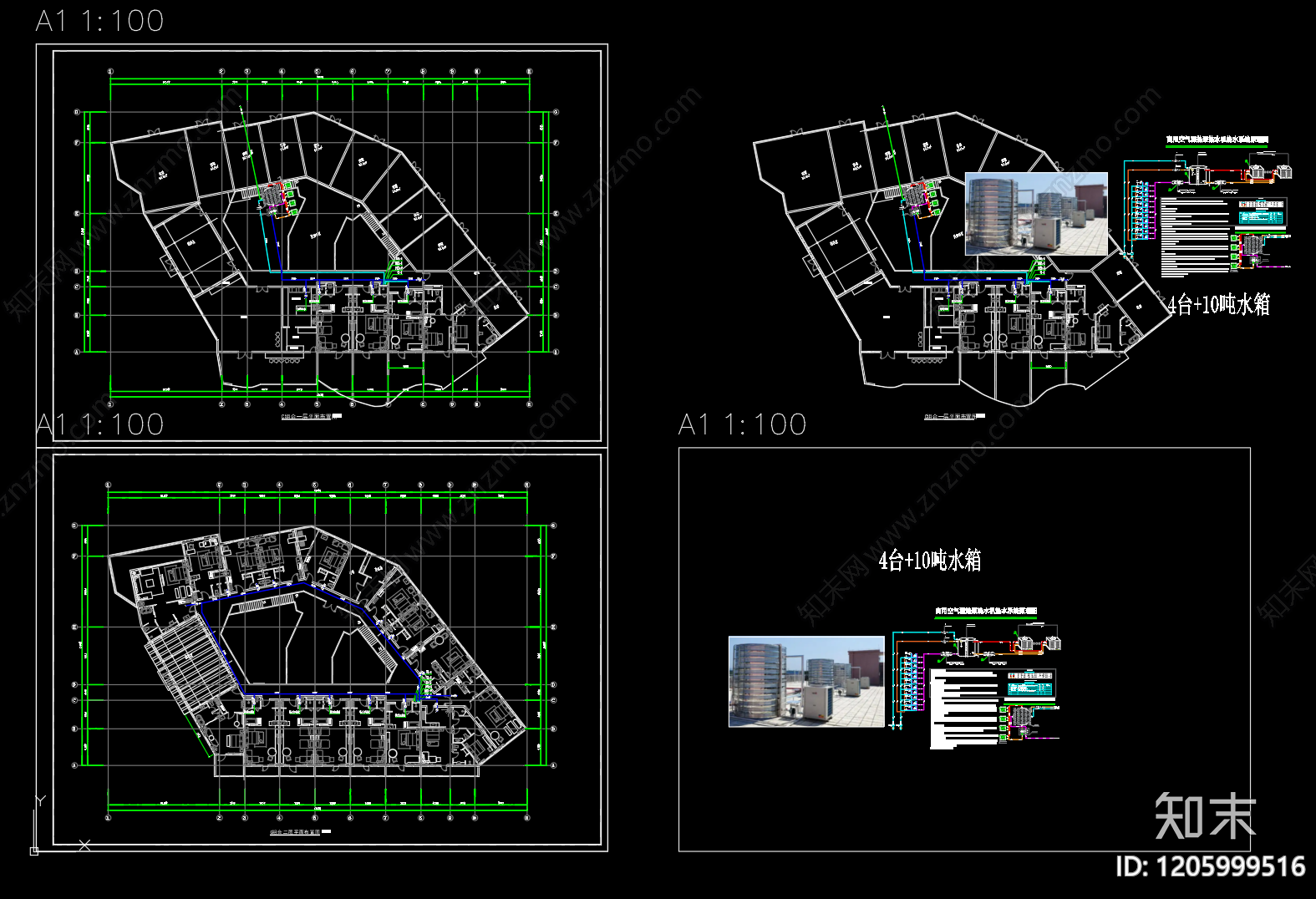 热水系统cad施工图下载【ID:1205999516】