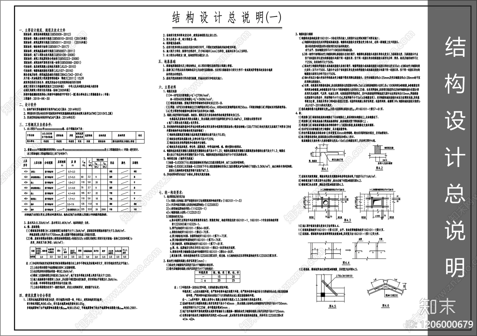 现代设计说明cad施工图下载【ID:1206000679】