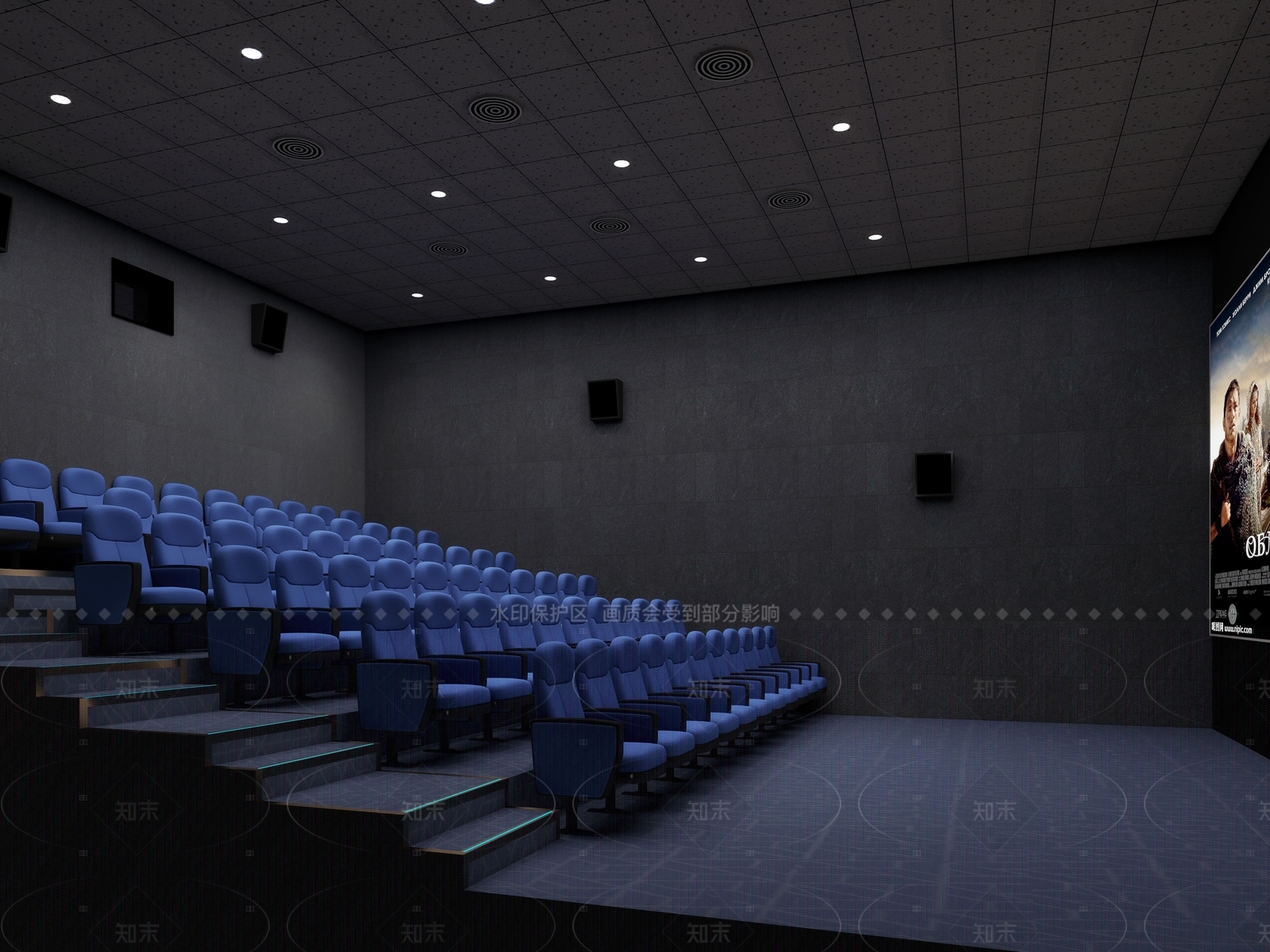 现代电影院3D模型下载【ID:1206001975】