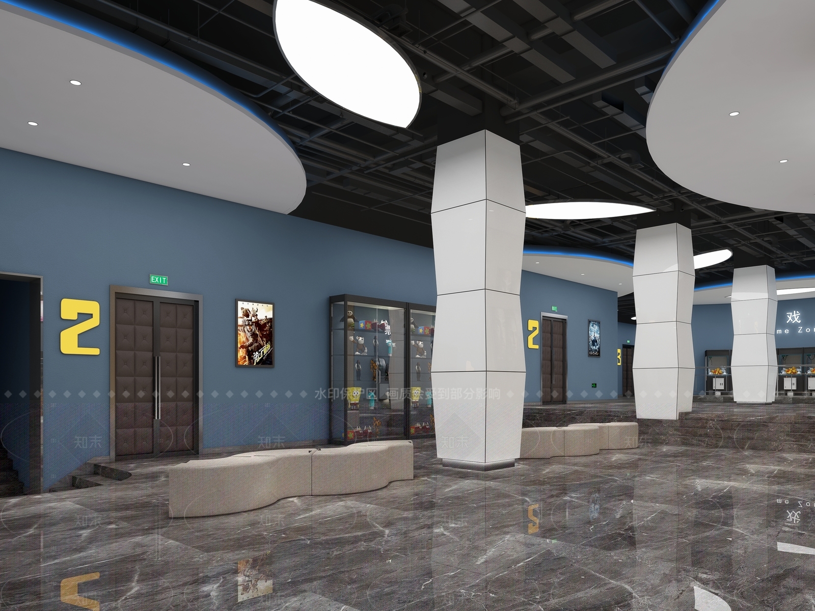 现代电影院3D模型下载【ID:1206002156】