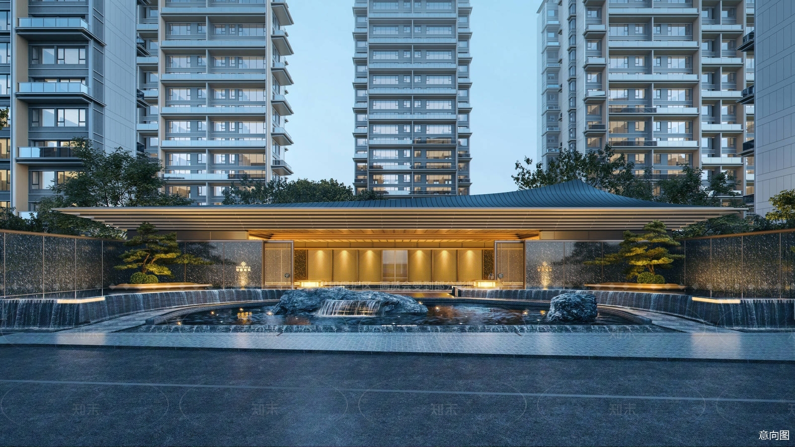 新中式其他公共建筑SU模型下载【ID:1206005321】