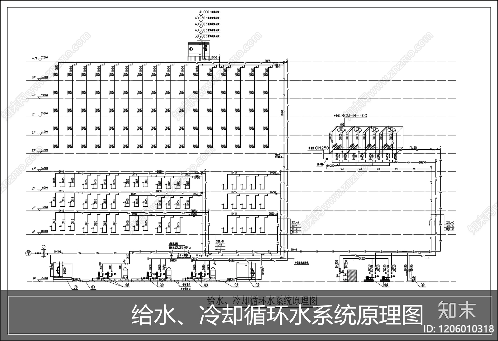 其他给排水cad施工图下载【ID:1206010318】