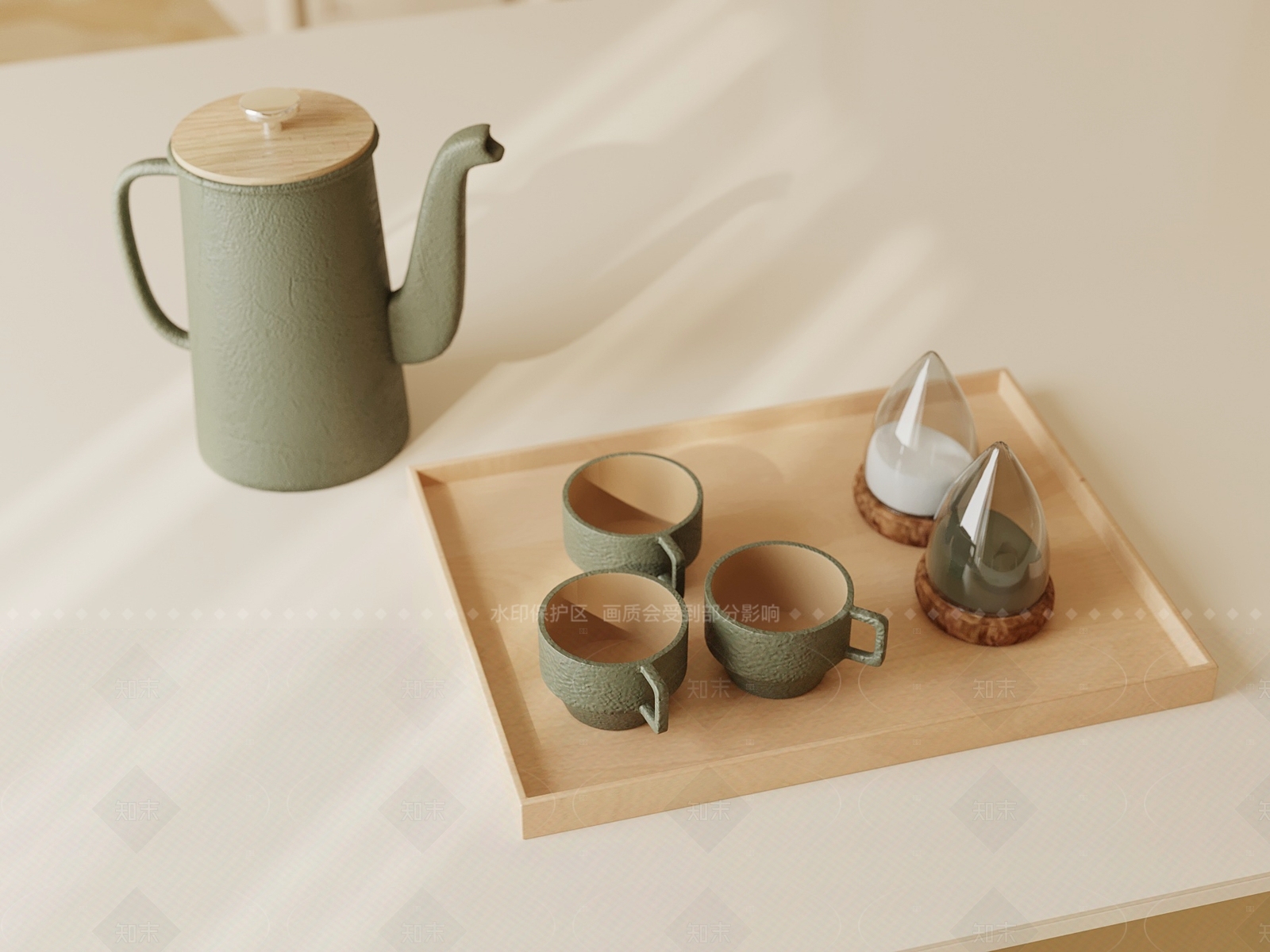 茶具SU模型下载【ID:1206010630】