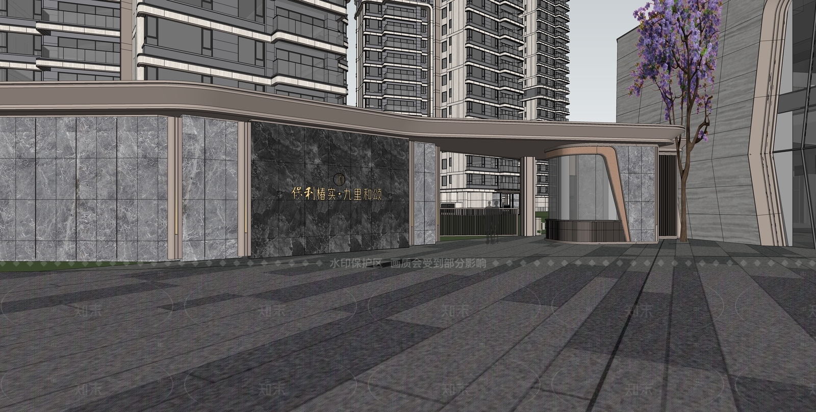 现代轻奢多层住宅SU模型下载【ID:1206012403】