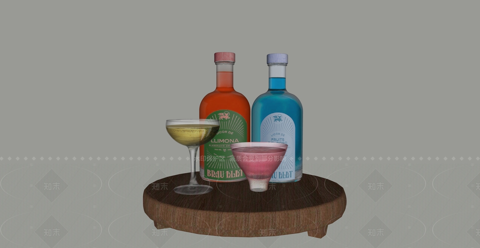 酒具SU模型下载【ID:1206014161】