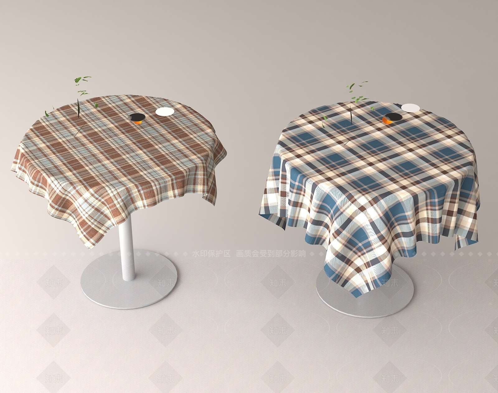 现代中式餐桌3D模型下载【ID:1206015909】