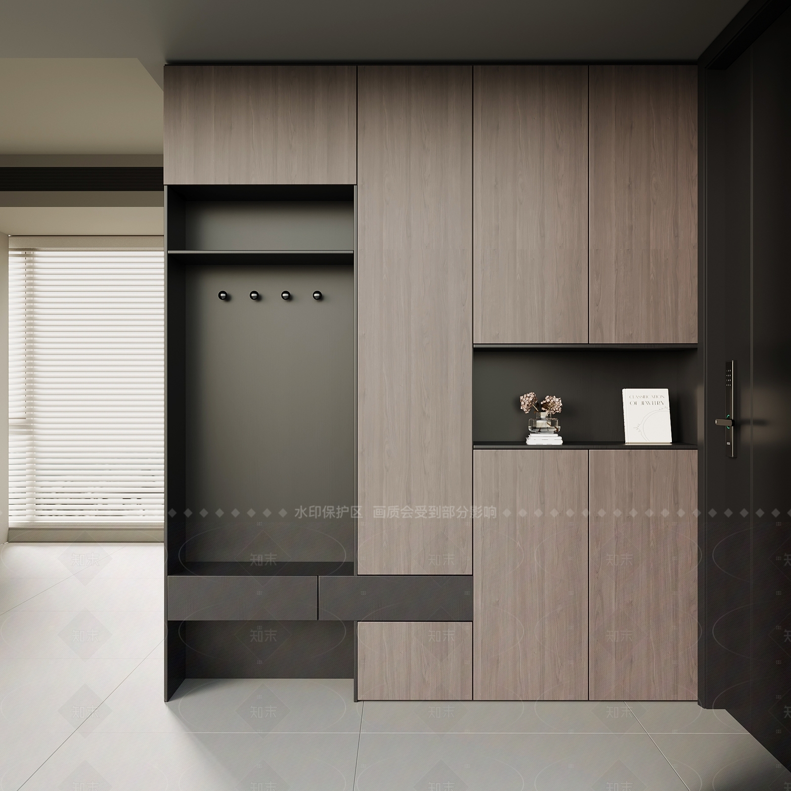 现代意式鞋柜3D模型下载【ID:1206097707】