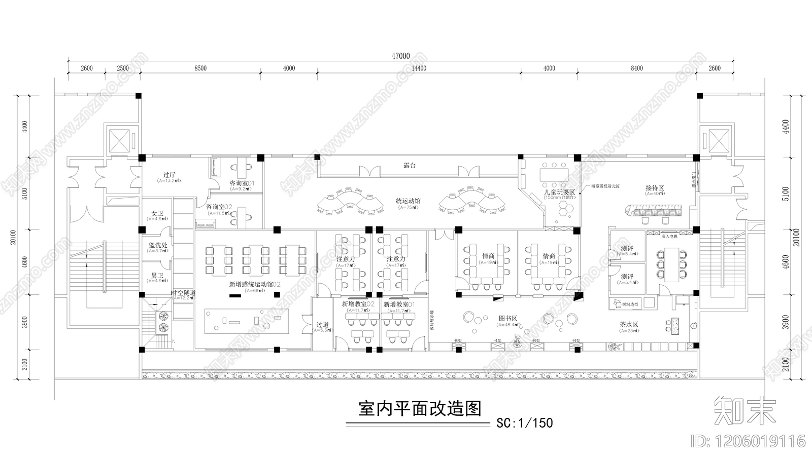 现代学校建筑cad施工图下载【ID:1206019116】