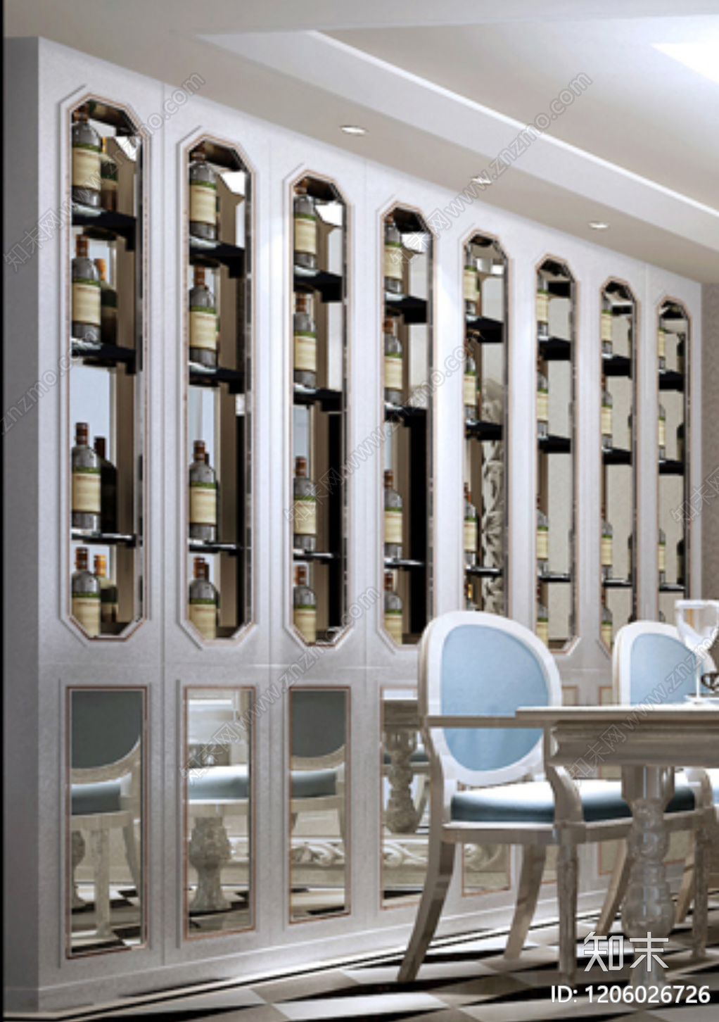 现代欧式柜子施工图下载【ID:1206026726】