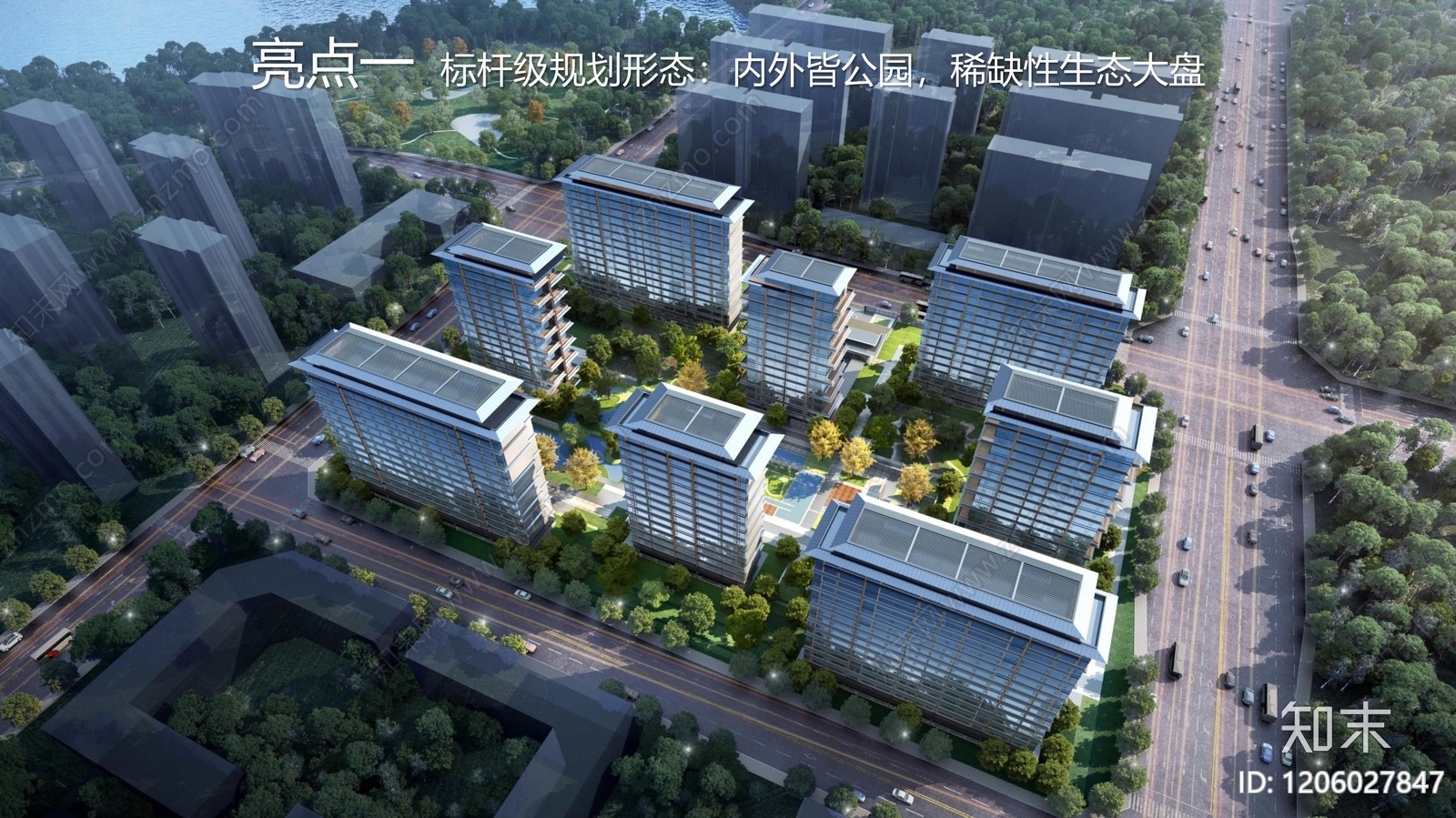 新中式小区建筑下载【ID:1206027847】