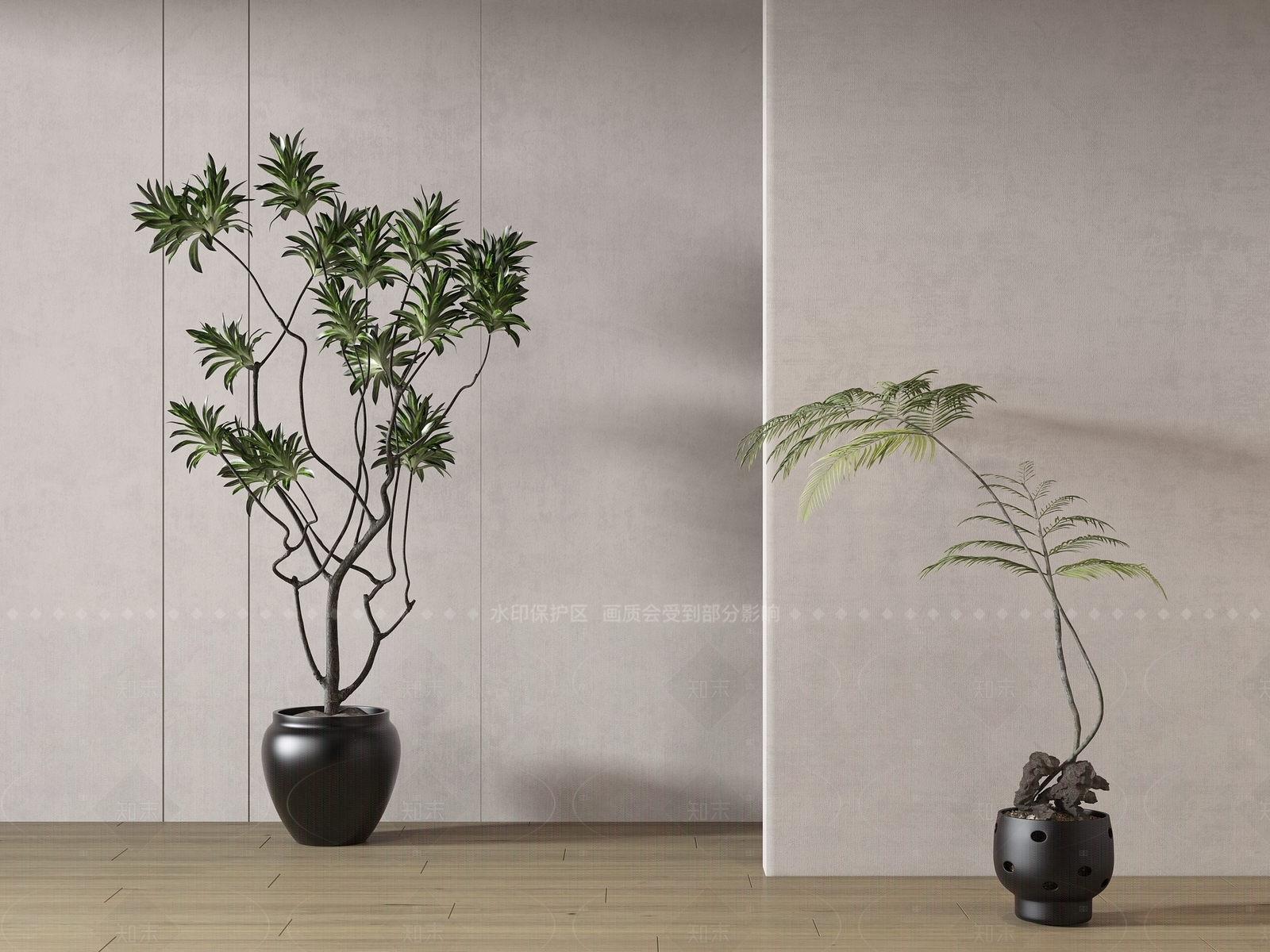 盆栽3D模型下载【ID:1206030733】