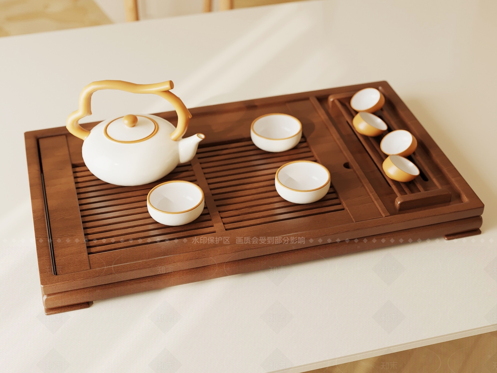 茶具3D模型下载【ID:1206031916】