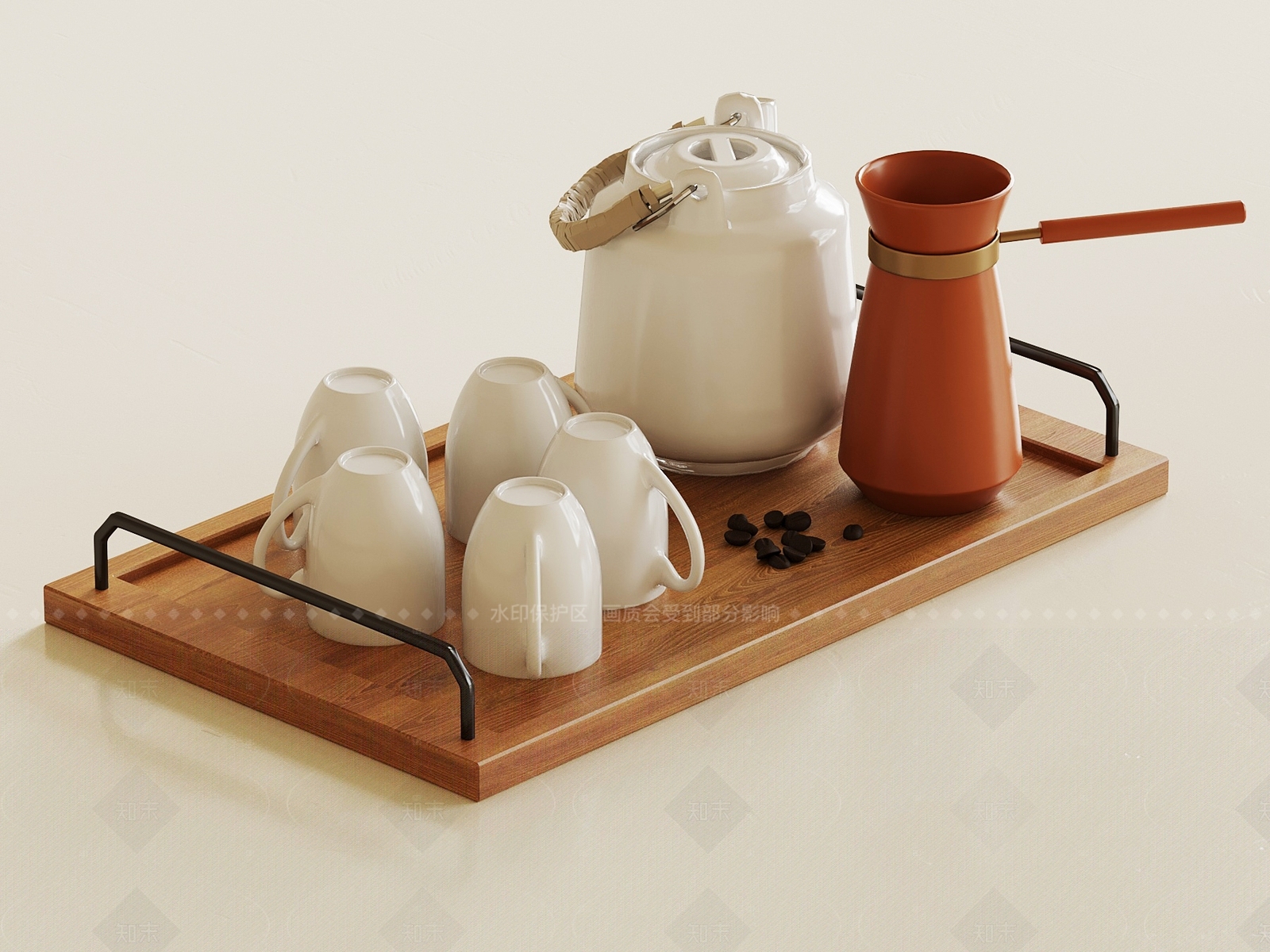 茶具3D模型下载【ID:1206034222】