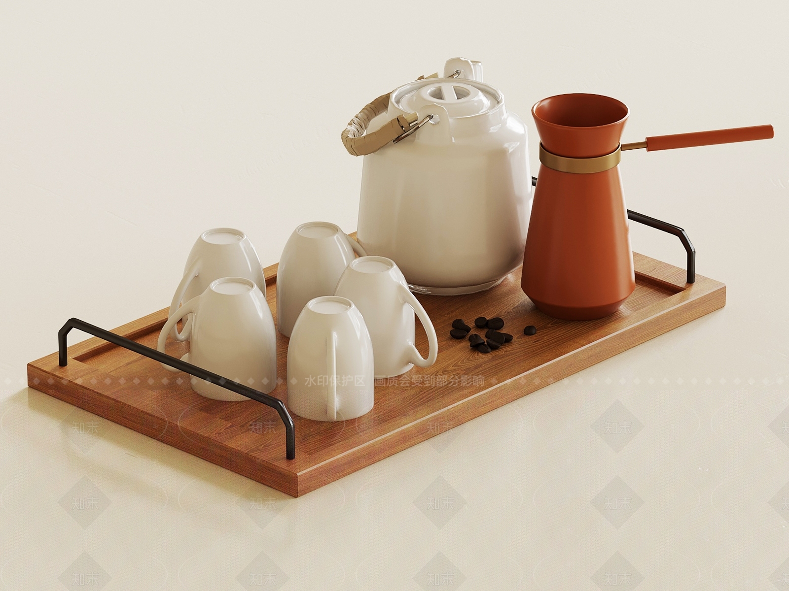 茶具SU模型下载【ID:1206034236】