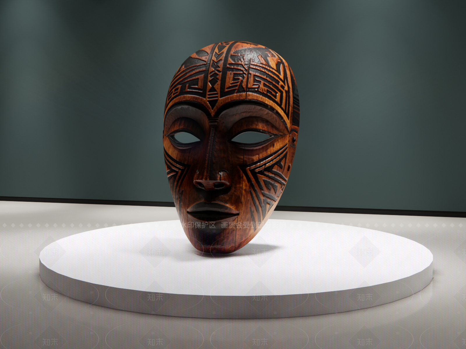 现代原木雕塑摆件SU模型下载【ID:1206043072】