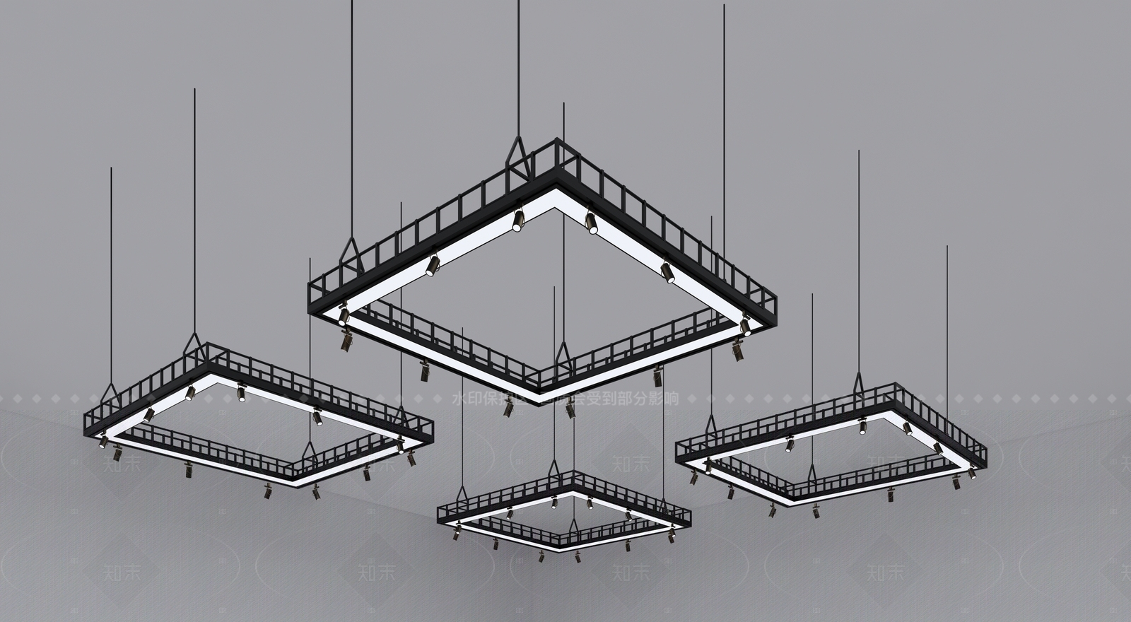 现代新中式其他舞台灯光SU模型下载【ID:1206043425】
